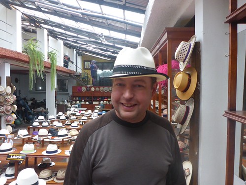 James in a hat
